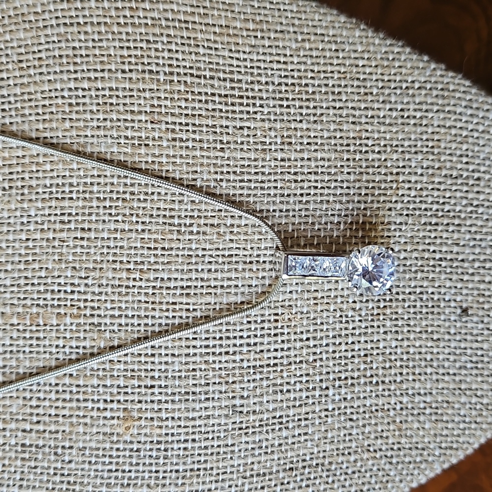 VINTAGE George CZ Necklace